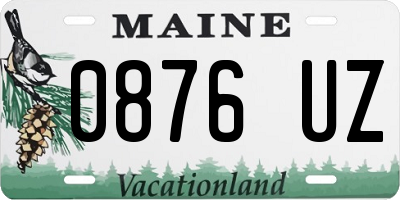 ME license plate 0876UZ