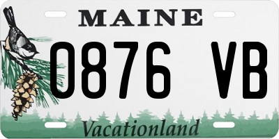 ME license plate 0876VB