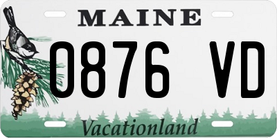 ME license plate 0876VD