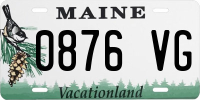 ME license plate 0876VG