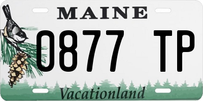 ME license plate 0877TP