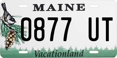 ME license plate 0877UT