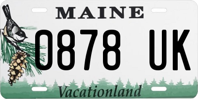 ME license plate 0878UK