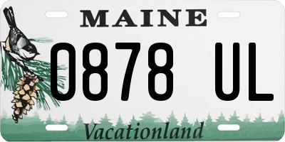 ME license plate 0878UL