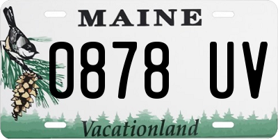 ME license plate 0878UV