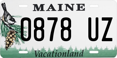 ME license plate 0878UZ