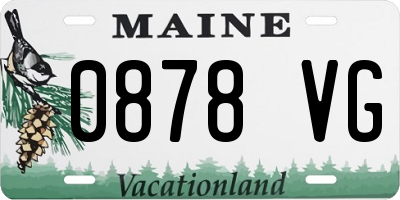 ME license plate 0878VG