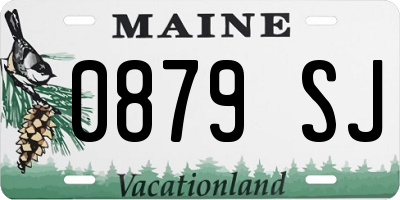ME license plate 0879SJ