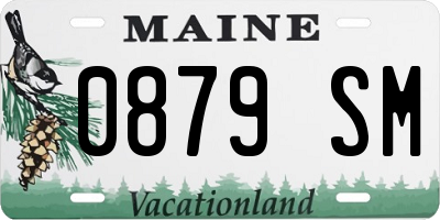 ME license plate 0879SM