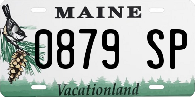 ME license plate 0879SP