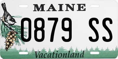 ME license plate 0879SS