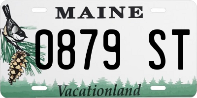 ME license plate 0879ST