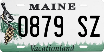 ME license plate 0879SZ