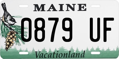 ME license plate 0879UF