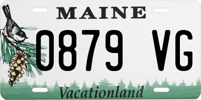 ME license plate 0879VG