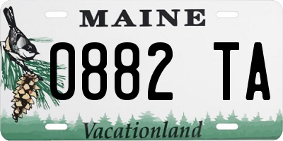 ME license plate 0882TA