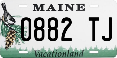 ME license plate 0882TJ
