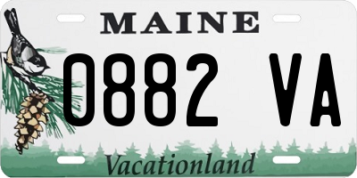 ME license plate 0882VA