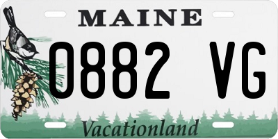 ME license plate 0882VG