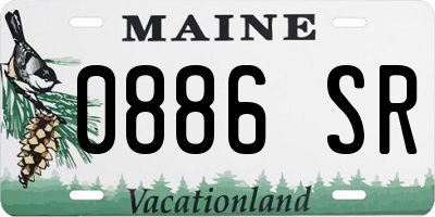ME license plate 0886SR