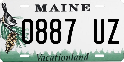 ME license plate 0887UZ