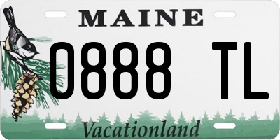 ME license plate 0888TL