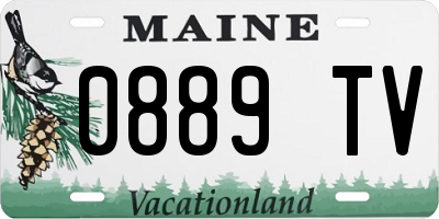 ME license plate 0889TV