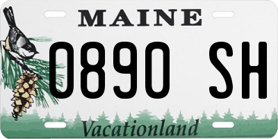 ME license plate 0890SH