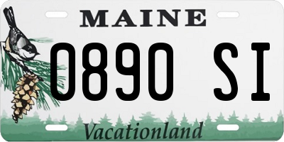 ME license plate 0890SI