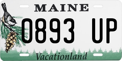 ME license plate 0893UP