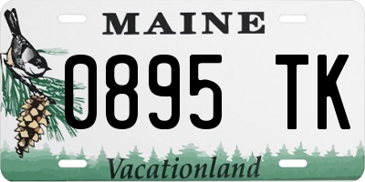 ME license plate 0895TK