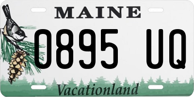 ME license plate 0895UQ