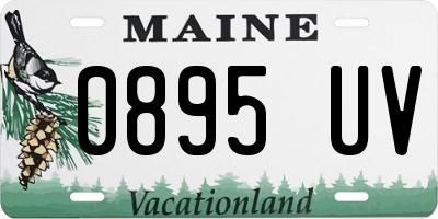 ME license plate 0895UV