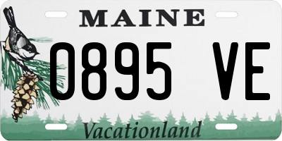 ME license plate 0895VE