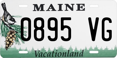 ME license plate 0895VG