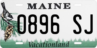 ME license plate 0896SJ