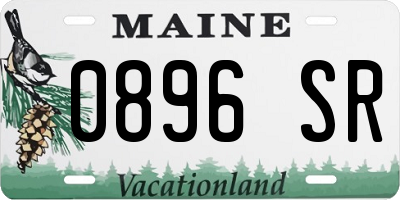 ME license plate 0896SR