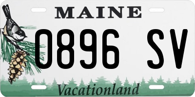 ME license plate 0896SV