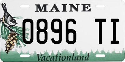 ME license plate 0896TI