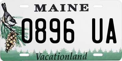 ME license plate 0896UA