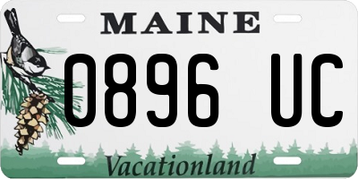ME license plate 0896UC