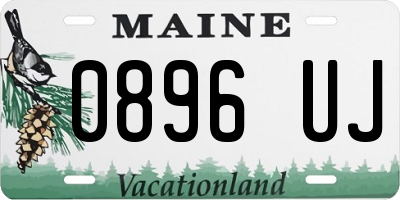 ME license plate 0896UJ