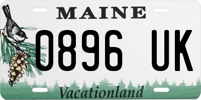 ME license plate 0896UK