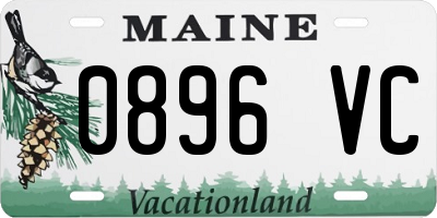 ME license plate 0896VC