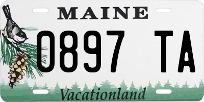 ME license plate 0897TA