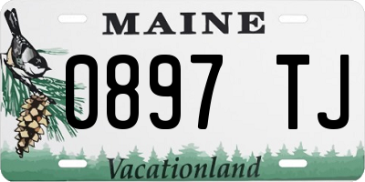 ME license plate 0897TJ
