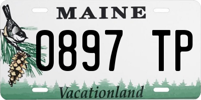 ME license plate 0897TP