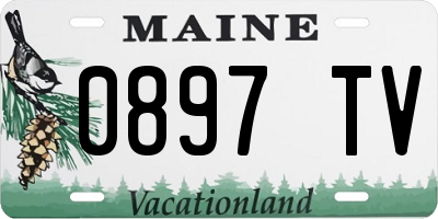 ME license plate 0897TV