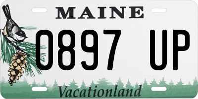 ME license plate 0897UP