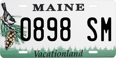 ME license plate 0898SM